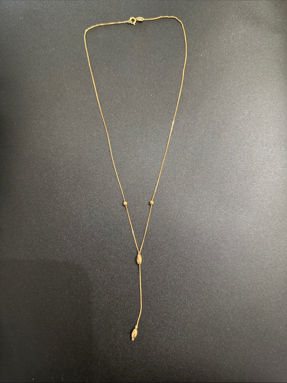 Gold-Tone Delicate Y-Lariat Necklace